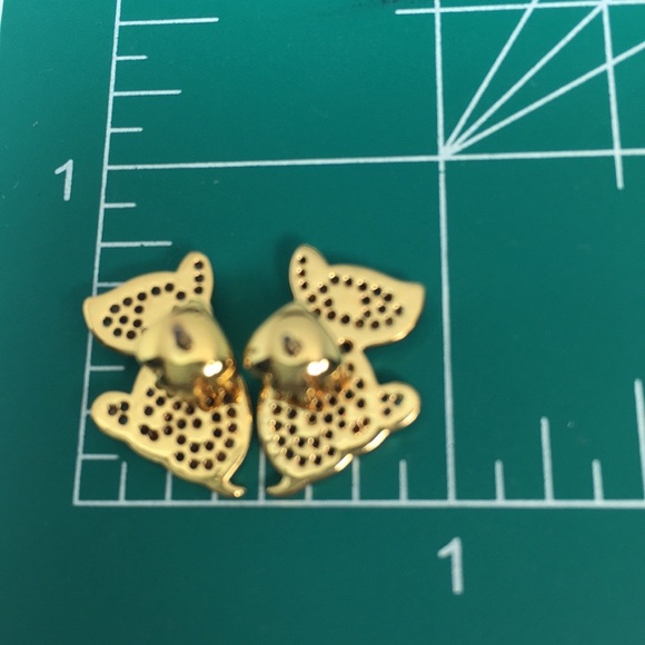 💛NWT KATE SPADE/GOLD MILO DOG EARRINGS W ZIRCONIA - Picture 11 of 15
